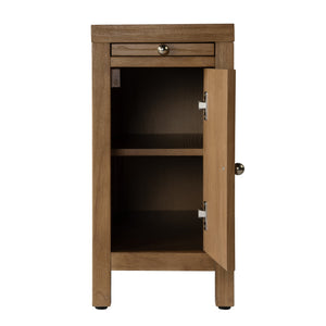 Butler Specialty Company Nora 12" Narrow End Table With Pull-out Tray For Stylish Storage And Convenience Natural Mdf,Rubberwood,Acacia,Veneers,Plywood 5940452-butler