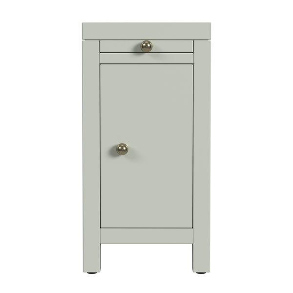 Butler Specialty Butler Nora 12" Narrow End Table With Pull-out Tray - Stylish Sage Green Storage Solution For Any Space Sage Green Mdf,Acacia Wood,Plywood,Veneers 5940480-butler