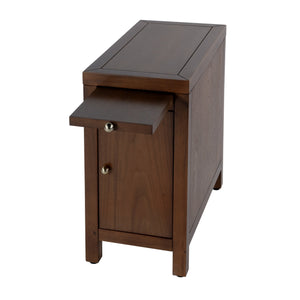 Butler Specialty Company Nora 12" Narrow End Table With Pull-out Tray For Stylish Storage And Convenience Medium Brown Mdf,Acacia Wood,Plywood,Veneers 5940489-butler