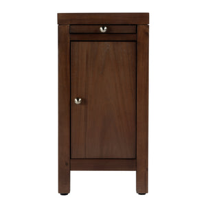 Butler Specialty Company Nora 12" Narrow End Table With Pull-out Tray For Stylish Storage And Convenience Medium Brown Mdf,Acacia Wood,Plywood,Veneers 5940489-butler