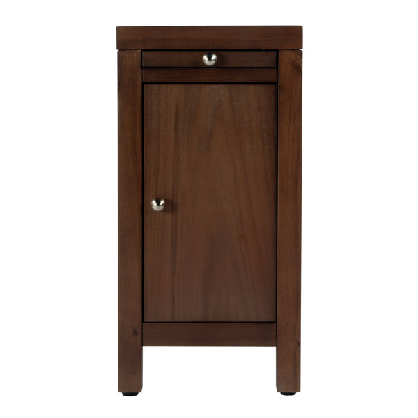 Butler Specialty Company Nora 12" Narrow End Table With Pull-out Tray For Stylish Storage And Convenience Medium Brown Mdf,Acacia Wood,Plywood,Veneers 5940489-butler