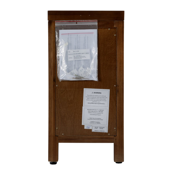 Butler Specialty Company Nora 12" Narrow End Table With Pull-out Tray For Stylish Storage And Convenience Medium Brown Mdf,Acacia Wood,Plywood,Veneers 5940489-butler