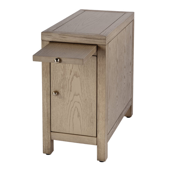 Butler Specialty Company Nora 12" Narrow End Table With Pull-out Tray For Stylish Storage And Convenience Light Brown Mdf,Acacia Wood,Plywood,Veneers 5940492-butler
