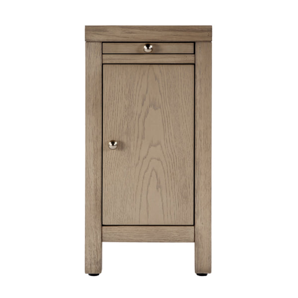 Butler Specialty Company Nora 12" Narrow End Table With Pull-out Tray For Stylish Storage And Convenience Light Brown Mdf,Acacia Wood,Plywood,Veneers 5940492-butler