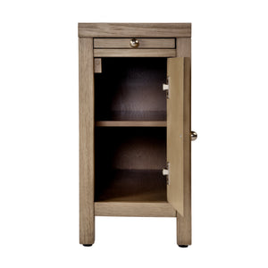 Butler Specialty Company Nora 12" Narrow End Table With Pull-out Tray For Stylish Storage And Convenience Light Brown Mdf,Acacia Wood,Plywood,Veneers 5940492-butler