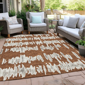 Homeroots 3' Stylish Black Ivory And Gray Striped Washable Area Rug For Indoor And Outdoor Versatility 10' X 14' Polyester 594051