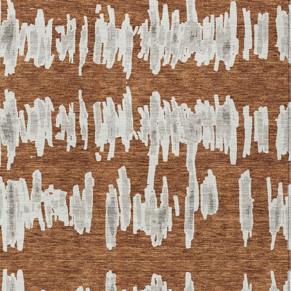 Homeroots 3' Stylish Black Ivory And Gray Striped Washable Area Rug For Indoor And Outdoor Versatility 10' X 14' Polyester 594051