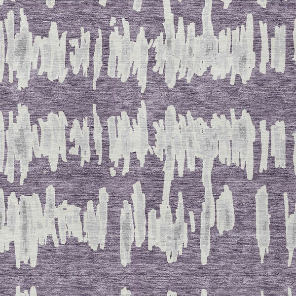 Homeroots 3' Stylish Black Ivory And Gray Striped Washable Area Rug For Indoor And Outdoor Versatility 9' X 12' Polyester 594056