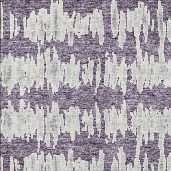 Homeroots 3' Stylish Black Ivory And Gray Striped Washable Area Rug For Indoor And Outdoor Versatility 10' X 14' Polyester 594057