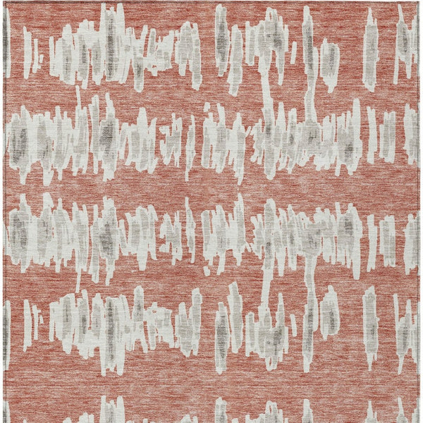 Homeroots 3' Stylish Black Ivory And Gray Striped Washable Area Rug For Indoor And Outdoor Versatility 3' X 5' Polyester 594058