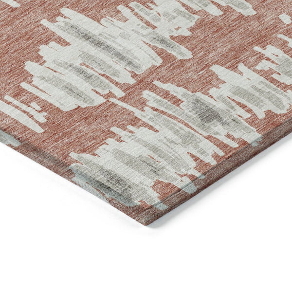 Homeroots 3' Stylish Black Ivory And Gray Striped Washable Area Rug For Indoor And Outdoor Versatility 8' X 10' Polyester 594061