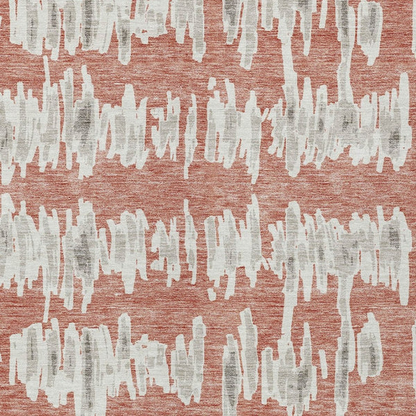 Homeroots 3' Stylish Black Ivory And Gray Striped Washable Area Rug For Indoor And Outdoor Versatility 8' X 10' Polyester 594061