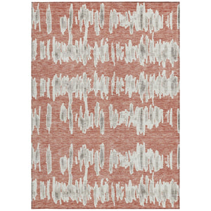 Homeroots 3' Stylish Black Ivory And Gray Striped Washable Area Rug For Indoor And Outdoor Versatility 10' X 14' Polyester 594063