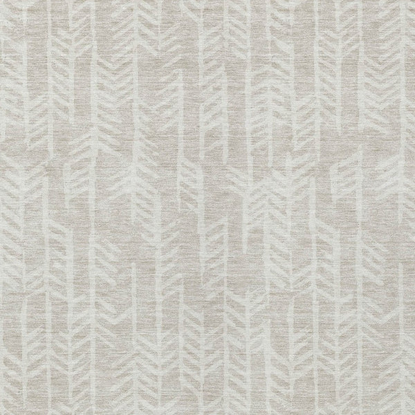 Homeroots 3' Beige And Ivory Tribal Washable Indoor Outdoor Area Rug - Durable, Stylish, Perfect For Any Space 5' X 8' Polyester 594071