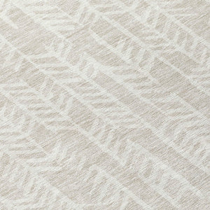 Homeroots 3' Beige And Ivory Tribal Washable Indoor Outdoor Area Rug - Durable, Stylish, Perfect For Any Space 8' Round Polyester 594072