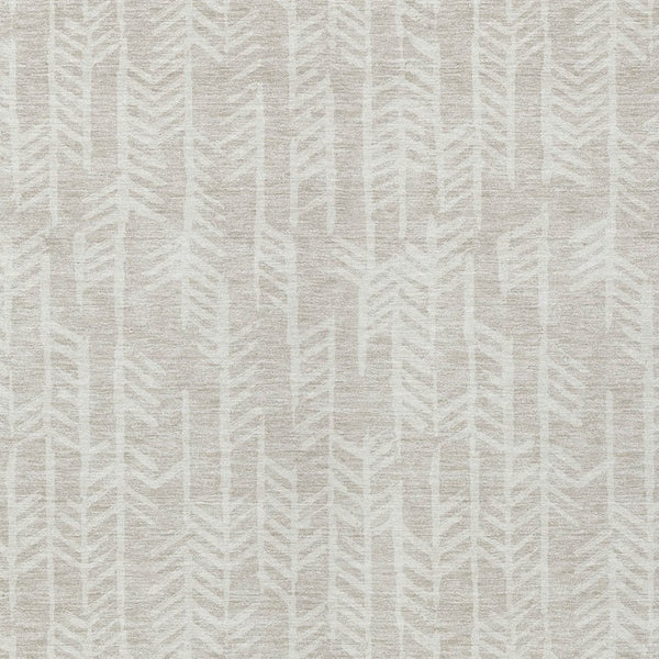 Homeroots 3' Beige And Ivory Tribal Washable Indoor Outdoor Area Rug - Durable, Stylish, Perfect For Any Space 8' X 10' Polyester 594073