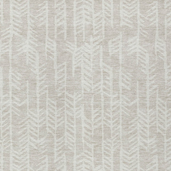 Homeroots 3' Beige And Ivory Tribal Washable Indoor Outdoor Area Rug - Durable, Stylish, Perfect For Any Space 9' X 12' Polyester 594074