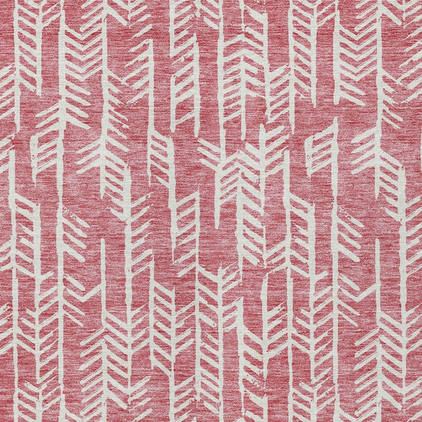 Homeroots 3' Beige And Ivory Tribal Washable Indoor Outdoor Area Rug - Durable, Stylish, Perfect For Any Space 5' X 8' Polyester 594083