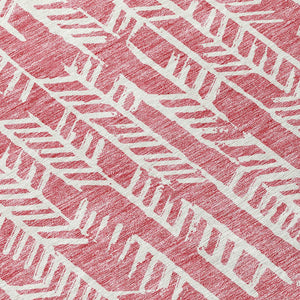 Homeroots 3' Beige And Ivory Tribal Washable Indoor Outdoor Area Rug - Durable, Stylish, Perfect For Any Space 8' X 10' Polyester 594085