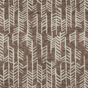 Homeroots 3' Beige And Ivory Tribal Washable Indoor Outdoor Area Rug - Durable, Stylish, Perfect For Any Space 5' X 8' Polyester 594089