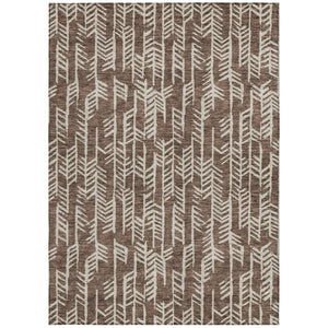 Homeroots 3' Beige And Ivory Tribal Washable Indoor Outdoor Area Rug - Durable, Stylish, Perfect For Any Space 9' X 12' Polyester 594092