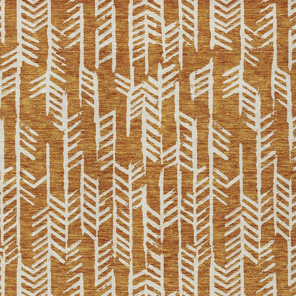 Homeroots 3' Beige And Ivory Tribal Washable Indoor Outdoor Area Rug - Durable, Stylish, Perfect For Any Space 3' X 5' Polyester 594094