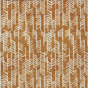 Homeroots 3' Beige And Ivory Tribal Washable Indoor Outdoor Area Rug - Durable, Stylish, Perfect For Any Space 8' X 10' Polyester 594097