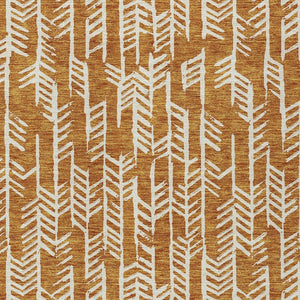 Homeroots 3' Beige And Ivory Tribal Washable Indoor Outdoor Area Rug - Durable, Stylish, Perfect For Any Space 8' X 10' Polyester 594097