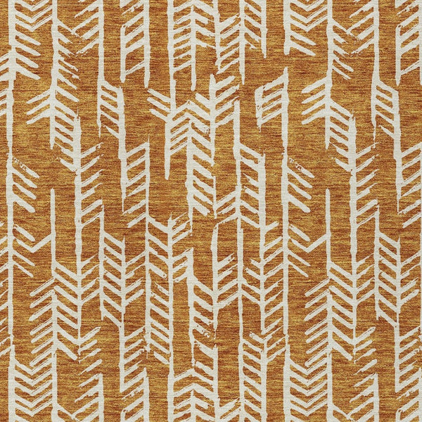 Homeroots 3' Beige And Ivory Tribal Washable Indoor Outdoor Area Rug - Durable, Stylish, Perfect For Any Space 8' X 10' Polyester 594097