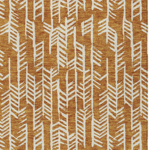 Homeroots 3' Beige And Ivory Tribal Washable Indoor Outdoor Area Rug - Durable, Stylish, Perfect For Any Space 9' X 12' Polyester 594098