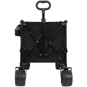 English Elm Foldable Heavy Duty Wagon Cart 480lb Capacity All-terrain Wheels Extendable Cargo Bed W2932P289382