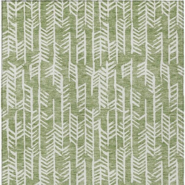 Homeroots 3' Beige And Ivory Tribal Washable Indoor Outdoor Area Rug - Durable, Stylish, Perfect For Any Space 8' X 10' Polyester 594103