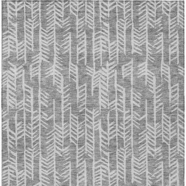 Homeroots 3' Beige And Ivory Tribal Washable Indoor Outdoor Area Rug - Durable, Stylish, Perfect For Any Space 3' X 5' Polyester 594106