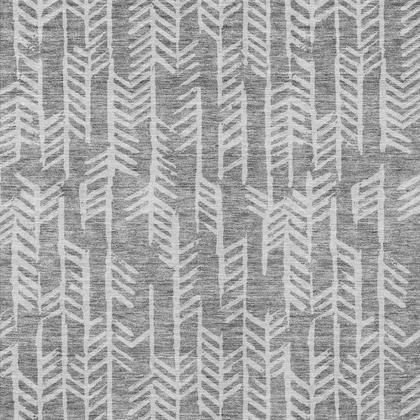 Homeroots 3' Beige And Ivory Tribal Washable Indoor Outdoor Area Rug - Durable, Stylish, Perfect For Any Space 5' X 8' Polyester 594107