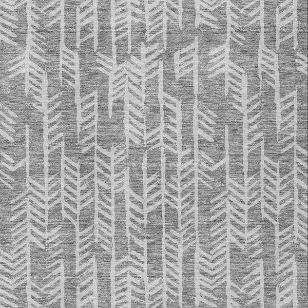 Homeroots 3' Beige And Ivory Tribal Washable Indoor Outdoor Area Rug - Durable, Stylish, Perfect For Any Space 9' X 12' Polyester 594110