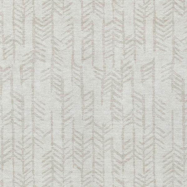 Homeroots 3' Beige And Ivory Tribal Washable Indoor Outdoor Area Rug - Durable, Stylish, Perfect For Any Space 3' X 5' Polyester 594112