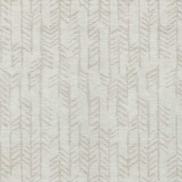 Homeroots 3' Beige And Ivory Tribal Washable Indoor Outdoor Area Rug - Durable, Stylish, Perfect For Any Space 5' X 8' Polyester 594113