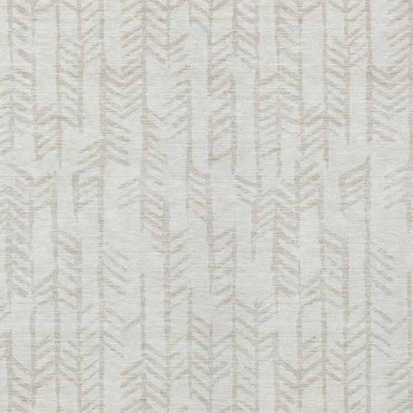 Homeroots 3' Beige And Ivory Tribal Washable Indoor Outdoor Area Rug - Durable, Stylish, Perfect For Any Space 8' X 10' Polyester 594115