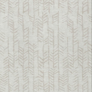 Homeroots 3' Beige And Ivory Tribal Washable Indoor Outdoor Area Rug - Durable, Stylish, Perfect For Any Space 10' X 14' Polyester 594117