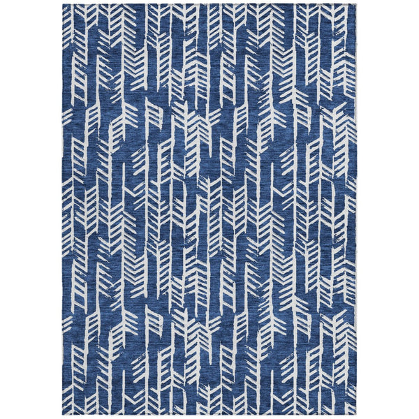 Homeroots 3' Beige And Ivory Tribal Washable Indoor Outdoor Area Rug - Durable, Stylish, Perfect For Any Space 10' X 14' Polyester 594129