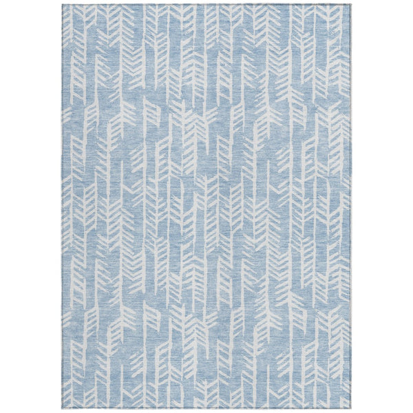 Homeroots 3' Beige And Ivory Tribal Washable Indoor Outdoor Area Rug - Durable, Stylish, Perfect For Any Space 3' X 5' Polyester 594130