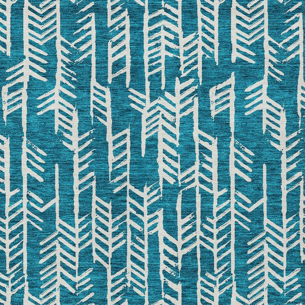 Homeroots 3' Beige And Ivory Tribal Washable Indoor Outdoor Area Rug - Durable, Stylish, Perfect For Any Space 3' X 5' Polyester 594136