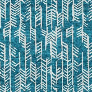 Homeroots 3' Beige And Ivory Tribal Washable Indoor Outdoor Area Rug - Durable, Stylish, Perfect For Any Space 5' X 8' Polyester 594137