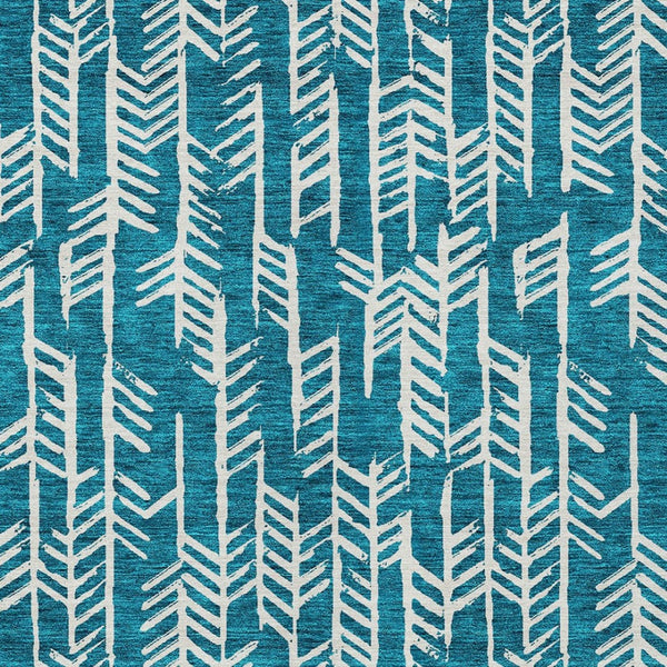 Homeroots 3' Beige And Ivory Tribal Washable Indoor Outdoor Area Rug - Durable, Stylish, Perfect For Any Space 9' X 12' Polyester 594140