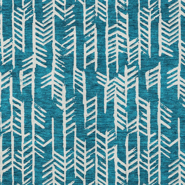 Homeroots 3' Beige And Ivory Tribal Washable Indoor Outdoor Area Rug - Durable, Stylish, Perfect For Any Space 10' X 14' Polyester 594141