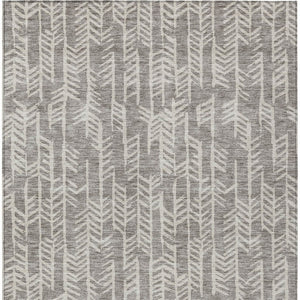 Homeroots 3' Beige And Ivory Tribal Washable Indoor Outdoor Area Rug - Durable, Stylish, Perfect For Any Space 3' X 5' Polyester 594142