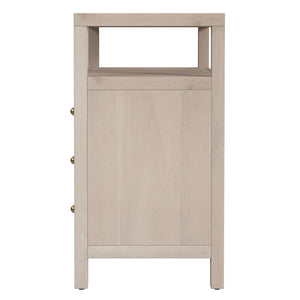 Butler Specialty Butler Nora 27" Modern Wood Nightstand With 3 Soft-close Drawers & Open Shelf, Taupe Elegance Taupe Mdf,Acacia Wood,Pine Wood,Plywood,Veneers 5941450-butler