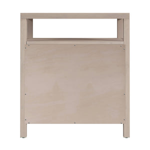 Butler Specialty Butler Nora 27" Modern Wood Nightstand With 3 Soft-close Drawers & Open Shelf, Taupe Elegance Taupe Mdf,Acacia Wood,Pine Wood,Plywood,Veneers 5941450-butler