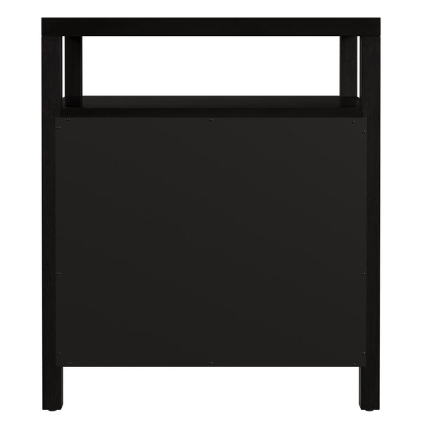 Butler Specialty Company Nora 27" Tall Nightstand With 3 Soft-close Drawers & Open Shelf For Storage Coffee Mdf,Acacia Wood,Pine Wood,Plywood,Veneers 5941451-butler