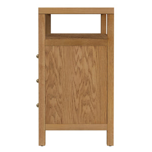 Butler Specialty Company Nora 27" Tall Nightstand With 3 Soft-close Drawers & Open Shelf For Storage Natural Mdf,Rubberwood,Pine Wood,Acacia Wood,Plywood,Veneers 5941452-butler